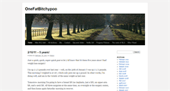 Desktop Screenshot of onefatbitchypoo.com