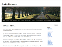 Tablet Screenshot of onefatbitchypoo.com